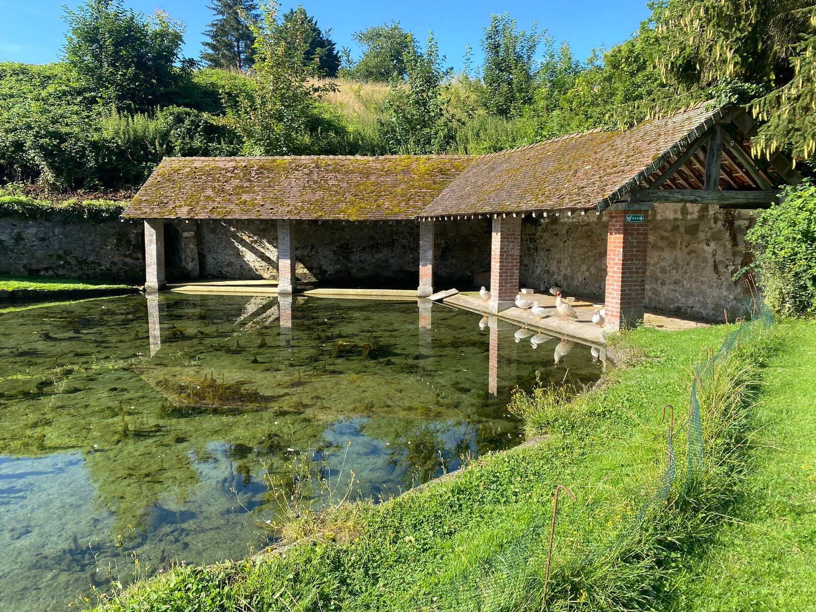 Lavoir au cœur d’un village